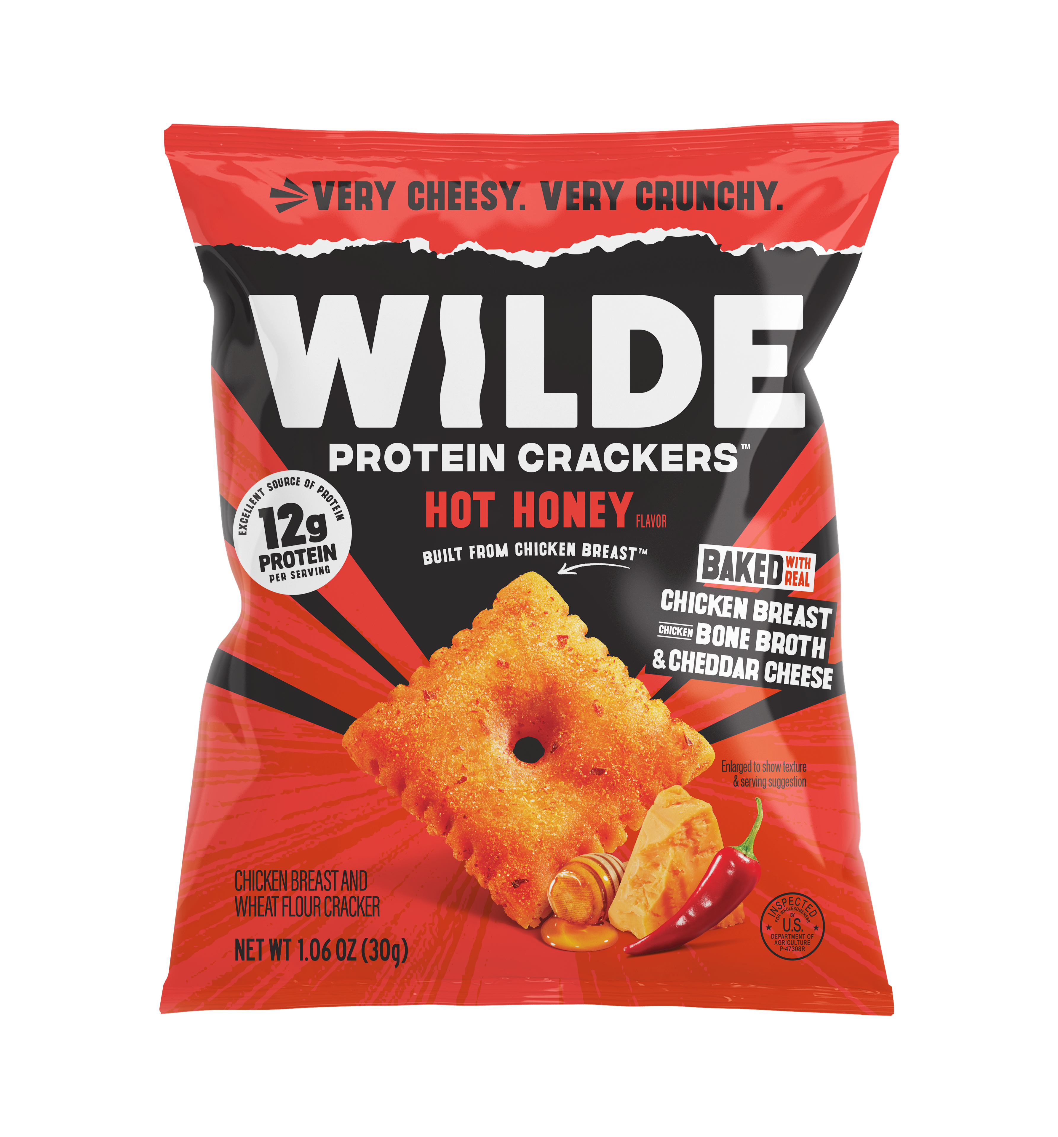 Hot Honey Protein Crackers - Chicken Crackers – Wilde Brands