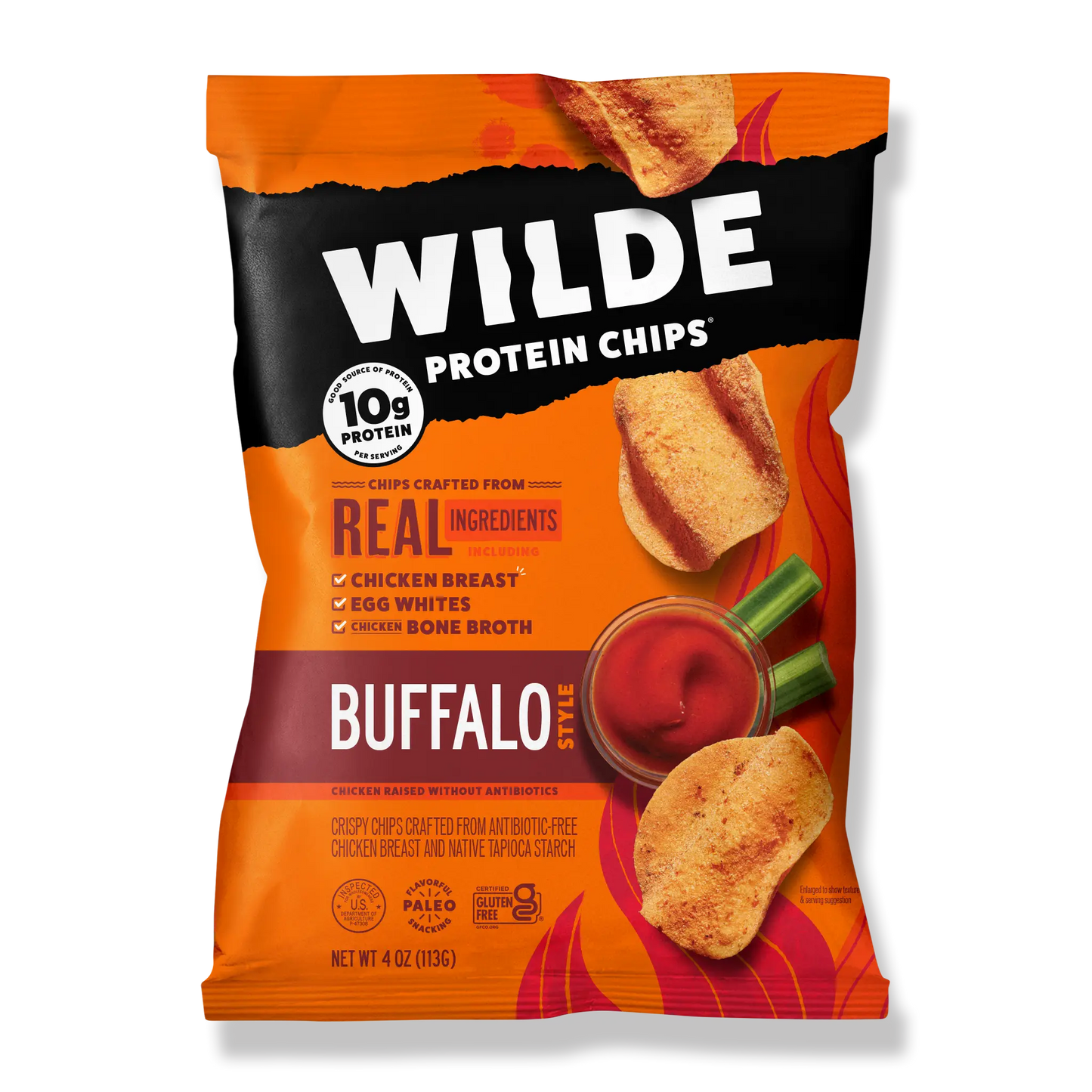 WILDE Buffalo Style Protein Chips - 4oz Bag